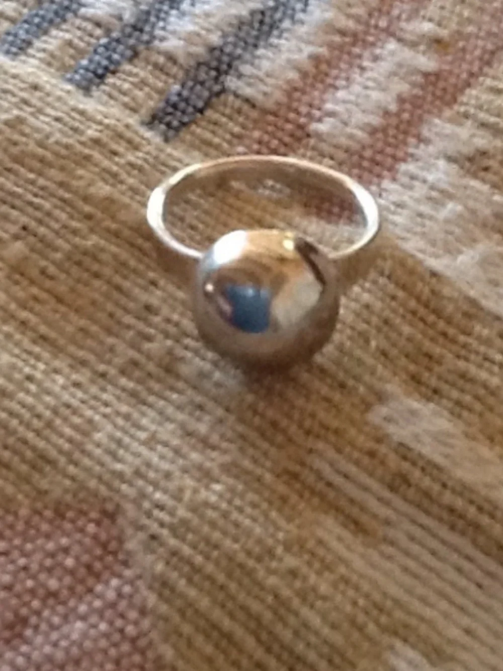 Native Sterling Ball Ring - Picture 2 of 4